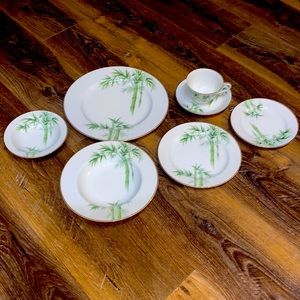 COPY - COPY - Noritake 1538G Bamboo Pattern, dinner set of 2